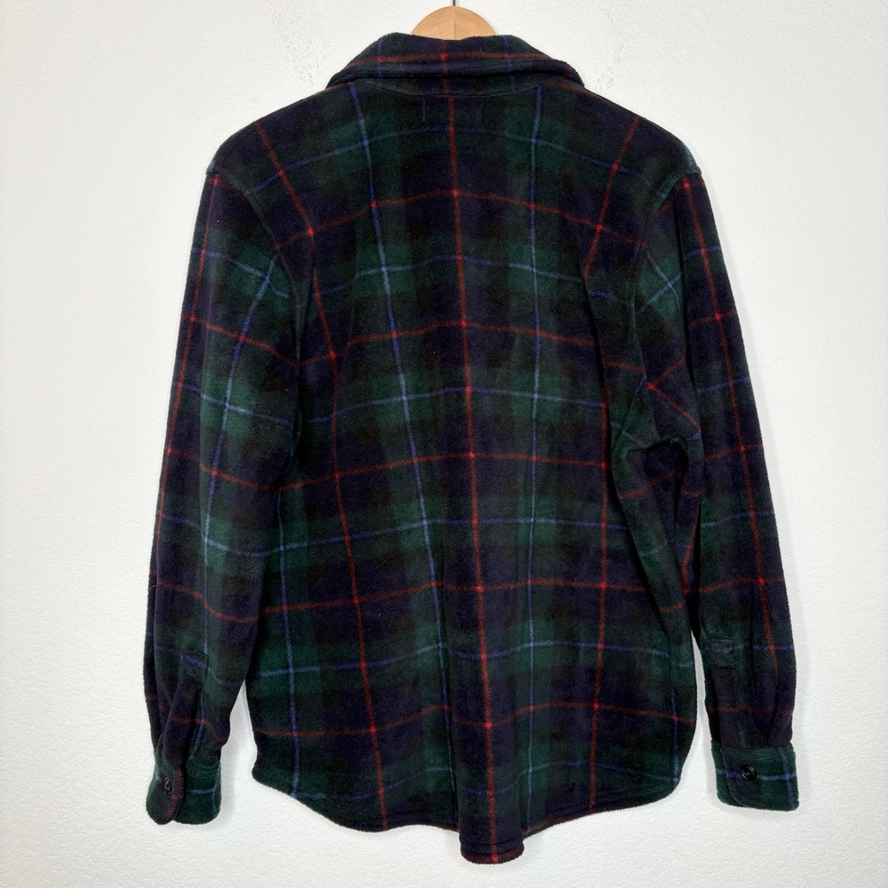 VTG LRL Plaid Fleece Shacket Shirt Jacket S petite  New - Picture 6 of 12